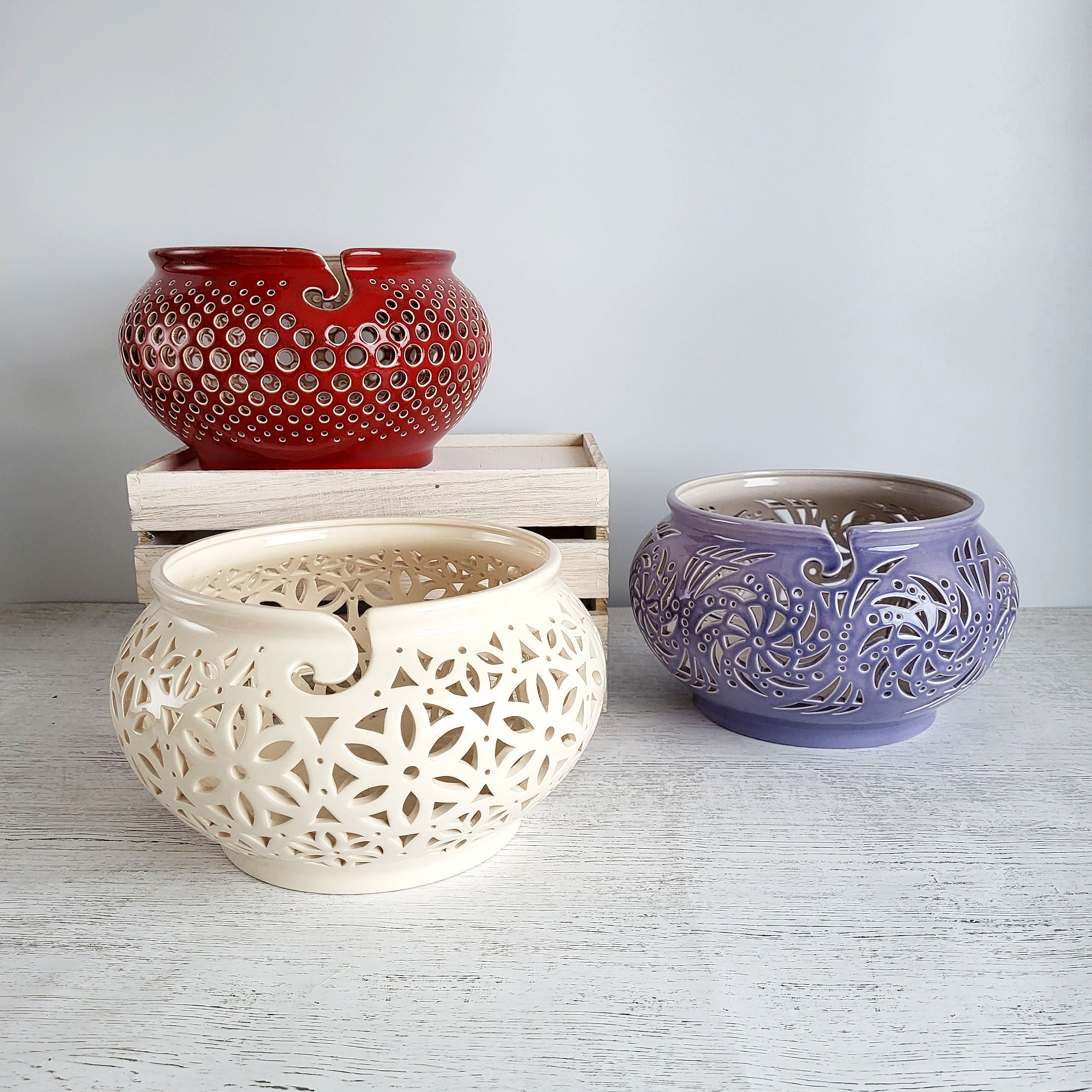 Ceramic Yarn Bowls CozyHomeIdeas