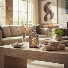 Load image into Gallery viewer, Handmade Ceramic Bottle Candle Holder with Cutout Pattern

