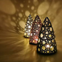 Load image into Gallery viewer, Handmade candle holder is the best Christmas gift. Candle holder is made out of ceramic and hand-carved to perfection. Ceramic candle holder will bring coziness to any room decor. Ceramic candle holder is essential for decorating any household. 
