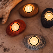Load image into Gallery viewer, Handmade candle holder is the best wedding gift. Candle holder is made out of ceramic and hand-carved to perfection. Ceramic candle holder will bring coziness to any room in the house. Ceramic candle holder is essential for decorating any household.
