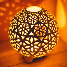 Load image into Gallery viewer, Handmade candle holder is the best wedding gift. Candle holder is made out of ceramic and hand-carved to perfection. Ceramic candle holder will bring coziness to any room in the house. Ceramic candle holder is essential for decorating any household.
