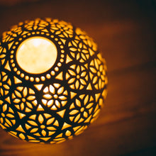 Load image into Gallery viewer, Handmade candle holder is the best wedding gift. Candle holder is made out of ceramic and hand-carved to perfection. Ceramic candle holder will bring coziness to any room in the house. Ceramic candle holder is essential for decorating any household.
