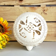 Load image into Gallery viewer, Handmade candle holder is the best astrology and horoscope gift. Candle holder is made out of ceramic and hand-carved to perfection. Ceramic candle holder will bring coziness to any room in the house. Ceramic candle holder is essential for decorating any household. Ceramic candle holder will delight new settlers.
