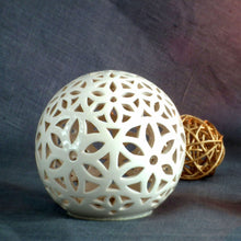 Load image into Gallery viewer, Handmade candle holder is the best wedding gift. Candle holder is made out of ceramic and hand-carved to perfection. Ceramic candle holder will bring coziness to any room in the house. Ceramic candle holder is essential for decorating any household.
