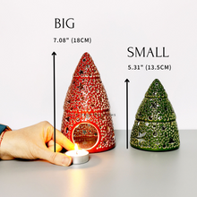 Load image into Gallery viewer, Handmade candle holder is the best Christmas gift. Candle holder is made out of ceramic and hand-carved to perfection. Ceramic candle holder will bring coziness to any room decor. Ceramic candle holder is essential for decorating any household. 
