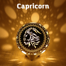 Load image into Gallery viewer, Handmade candle holder is the best astrology and horoscope gift. Candle holder is made out of ceramic and hand-carved to perfection. Ceramic candle holder will bring coziness to any room in the house. Ceramic candle holder is essential for decorating any household. Ceramic candle holder will delight new settlers.
