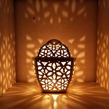Load image into Gallery viewer, Handmade candle holder is the best wedding gift. Candle holder is made out of ceramic and hand-carved to perfection. Ceramic candle holder will bring coziness to any room in the house. Ceramic candle holder is essential for decorating any household. 
