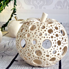 Load image into Gallery viewer, Handmade candle holder is the best wedding gift. Candle holder is made out of ceramic and hand-carved to perfection. Ceramic candle holder will bring coziness to any room in the house. Ceramic candle holder is essential for decorating any household. 

