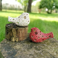 Load image into Gallery viewer, This pair of beautiful wedding cake toppers will add a classy finishing touch to your cake! The elegant cake toppers represent a pair of love birds or white doves. These cake toppers will decorate not only your wedding cake but also your home.

