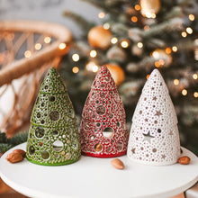 Load image into Gallery viewer, Handmade candle holder is the best Christmas gift. Candle holder is made out of ceramic and hand-carved to perfection. Ceramic candle holder will bring coziness to any room decor. Ceramic candle holder is essential for decorating any household. 
