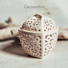 Load image into Gallery viewer, This ceramic bowl with lid can be used as a fruit bowl, cookie or candy jar, or candle holder in any room of the home! They make wonderful heartfelt gifts for special occasions like a wedding or housewarming or for a holiday, or birthday gift.
