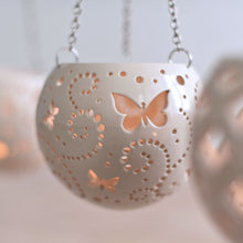 Load image into Gallery viewer, Handmade candle holder is the best wedding gift. Candle holder is made out of ceramic and hand-carved to perfection. Ceramic candle holder will bring coziness to any room in the house. Ceramic candle holder is essential for decorating any household. 
