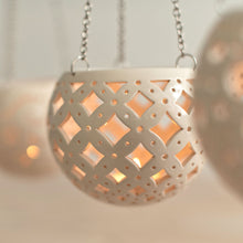 Load image into Gallery viewer, Handmade candle holder is the best wedding gift. Candle holder is made out of ceramic and hand-carved to perfection. Ceramic candle holder will bring coziness to any room in the house. Ceramic candle holder is essential for decorating any household. 
