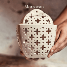 Load image into Gallery viewer, Handmade candle holder is the best wedding gift. Candle holder is made out of ceramic and hand-carved to perfection. Ceramic candle holder will bring coziness to any room in the house. Ceramic candle holder is essential for decorating any household. 
