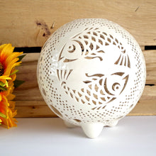 Load image into Gallery viewer, Handmade candle holder is the best astrology and horoscope gift. Candle holder is made out of ceramic and hand-carved to perfection. Ceramic candle holder will bring coziness to any room in the house. Ceramic candle holder is essential for decorating any household. Ceramic candle holder will delight new settlers.
