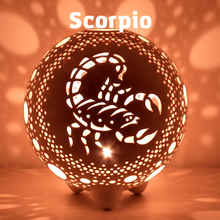 Load image into Gallery viewer, Handmade candle holder is the best astrology and horoscope gift. Candle holder is made out of ceramic and hand-carved to perfection. Ceramic candle holder will bring coziness to any room in the house. Ceramic candle holder is essential for decorating any household. Ceramic candle holder will delight new settlers.
