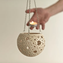 Load image into Gallery viewer, Handmade candle holder is the best wedding gift. Candle holder is made out of ceramic and hand-carved to perfection. Ceramic candle holder will bring coziness to any room in the house. Ceramic candle holder is essential for decorating any household. 
