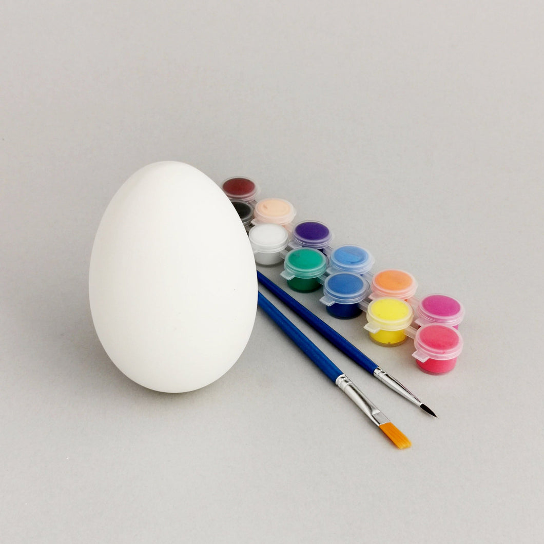 Blank Ceramic Egg for Decorating -ceramic for decorating - CozyHomeIdeas