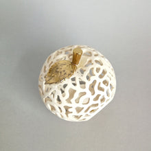 Load image into Gallery viewer, Candle Holder "Apple with Golden Leaf" - Candle holders - CozyHomeIdeas
