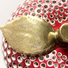 Load image into Gallery viewer, Candle Holder "Apple with Golden Leaf" - Candle holders - CozyHomeIdeas
