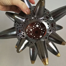 Load image into Gallery viewer, Handmade candle holder is the best wedding gift. Candle holder is made out of ceramic and hand-carved to perfection. Ceramic candle holder will bring coziness to any room in the house. Ceramic candle holder is essential for decorating any household.
