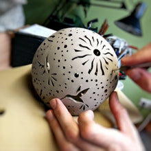 Load image into Gallery viewer, Candle Holder "Hummingbirds and Sun" - Candle holder - CozyHomeIdeas
