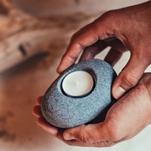 Load image into Gallery viewer, Candle Holder "Stone Imitation", Various Colors - Candle Lantern - CozyHomeIdeas
