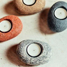 Load image into Gallery viewer, Candle Holder "Stone Imitation", Various Colors - Candle Lantern - CozyHomeIdeas

