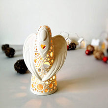 Load image into Gallery viewer, Handmade candle holder is the best wedding gift. Candle holder is made out of ceramic and hand-carved to perfection. Ceramic candle holder will bring coziness to any room in the house. Ceramic candle holder is essential for decorating any household. 
