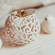 Load image into Gallery viewer, Handmade candle holder is the best wedding gift. Candle holder is made out of ceramic and hand-carved to perfection. Ceramic candle holder will bring coziness to any room in the house. Ceramic candle holder is essential for decorating any household. 
