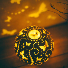 Load image into Gallery viewer, Handmade candle holder is the best wedding gift. Candle holder is made out of ceramic and hand-carved to perfection. Ceramic candle holder will bring coziness to any room in the house. Ceramic candle holder is essential for decorating any household. 
