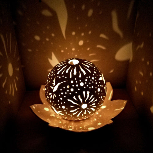 Handmade candle holder is the best wedding gift. Candle holder is made out of ceramic and hand-carved to perfection. Ceramic candle holder will bring coziness to any room in the house. Ceramic candle holder is essential for decorating any household.
