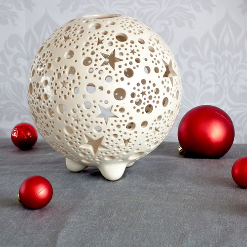 Handmade candle holder is the best Christmas gift. Candle holder is made out of ceramic and hand-carved to perfection. Ceramic candle holder will bring coziness to any room decor. Ceramic candle holder is essential for decorating any household.