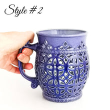 Load image into Gallery viewer, Ceramic Candle Holder / Vase with Handle - Candle holder - CozyHomeIdeas
