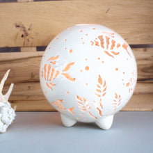 Load image into Gallery viewer, Handmade candle holder is the best wedding gift. Candle holder is made out of ceramic and hand-carved to perfection. Ceramic candle holder will bring coziness to any room in the house. Ceramic candle holder is essential for decorating any household.
