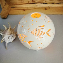 Load image into Gallery viewer, Handmade candle holder is the best wedding gift. Candle holder is made out of ceramic and hand-carved to perfection. Ceramic candle holder will bring coziness to any room in the house. Ceramic candle holder is essential for decorating any household.

