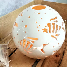 Load image into Gallery viewer, Handmade candle holder is the best wedding gift. Candle holder is made out of ceramic and hand-carved to perfection. Ceramic candle holder will bring coziness to any room in the house. Ceramic candle holder is essential for decorating any household.
