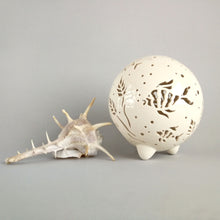 Load image into Gallery viewer, Handmade candle holder is the best wedding gift. Candle holder is made out of ceramic and hand-carved to perfection. Ceramic candle holder will bring coziness to any room in the house. Ceramic candle holder is essential for decorating any household.
