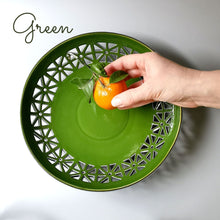 Load image into Gallery viewer, Hand - Carved Ceramic Fruit Plate - Ceramic Plate - CozyHomeIdeas
