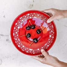 Load image into Gallery viewer, Hand - Carved Ceramic Serving Plates - Ceramic Plate - CozyHomeIdeas
