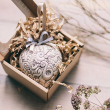 Load image into Gallery viewer, Hanging Heart Vintage Style - ceramic heart figurine - CozyHomeIdeas
