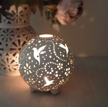 Load image into Gallery viewer, Handmade candle holder is the best wedding gift. Candle holder is made out of ceramic and hand-carved to perfection. Ceramic candle holder will bring coziness to any room in the house. Ceramic candle holder is essential for decorating any household. 
