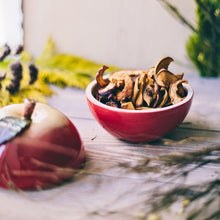 Load image into Gallery viewer, This ceramic bowl is more than meets the eye! Ceramic bowl is perfect for storing sugar, dried fruit, or candy. This ceramic bowl will look adorable in your kitchen or on your dining room table.
