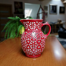 Load image into Gallery viewer, Handmade candle holder is the best wedding gift. Candle holder is made out of ceramic and hand-carved to perfection. Ceramic candle holder will bring coziness to any room in the house. Ceramic candle holder is essential for decorating any household. 
