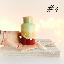 Load image into Gallery viewer, Create a spa-like atmosphere at home with ceramic reed diffusers. These gorgeous ceramic reed diffuser are made by hand and come with six diffuser reeds. Ceramic reed diffuser will be a wonderfully unique Christmas gift for your mother-in-law or mom!
