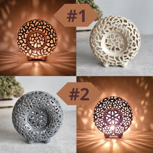Load image into Gallery viewer, Ceramic candle holder unique home decor. Tea light holder perfect as a birthday gift for wife or husband.
