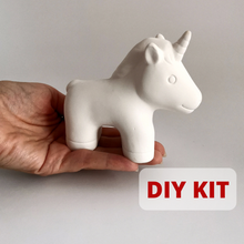 Load image into Gallery viewer, Craft Kit for Kids, Gnome Figurine, Homemade Crafts, Paint your Own, Make Your Own, Ceramic Painting, Gnome Patterns, paint kit, pottery painting, diy painting kit, ready to paint, diy craft kit, easter gnomes, super boy, t-rex, tyrannosaurus, stegosaurus, brontosaurus, a cat, boy, girl, fish, unicorn
